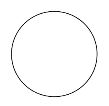 MedValue Blank Circle Labels, White