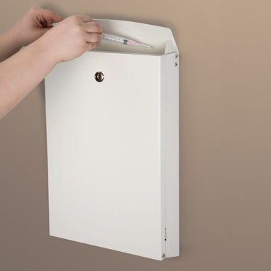 MedValue Slim Wall Drop Box, 1 Lock — Grayline Medical
