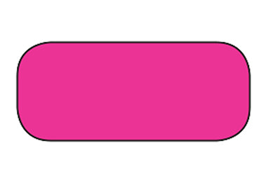 MedValue Blank Rectangle Labels, High Visibility Pink