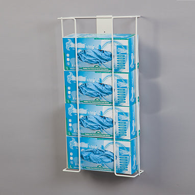 MedValue Quadruple Wire Glove Box Holder, Horizontal