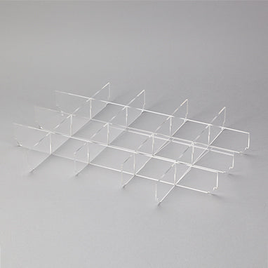 MedValue Clear Acrylic Divider Set For Shallow Crash Cart Box For Metro® Lifeline Cart