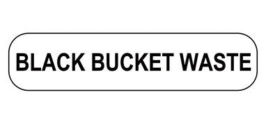 MedValue Black Bucket Waste Labels