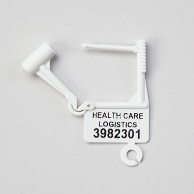 MedValue Padlock Seals, Consecutively Numbered, White, Pack