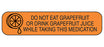 MedValue Do Not Eat Grapefruit Labels