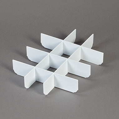 MedValue White Divider Set for Half-Size Crash Cart Boxes