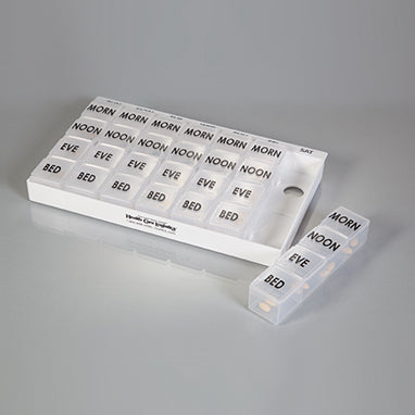MedValue Weekly Time-of-Day Medication Organizer