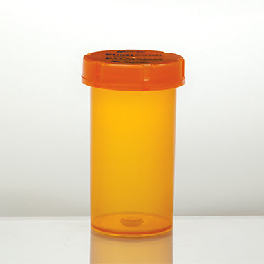 MedValue Friendly and Safe Vials With Child Resistant Caps Attached, 40 Dram