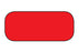 MedValue Blank Rectangle Labels, High Visibility Red