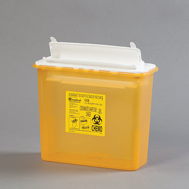 AP Medical Chemo Container, 5.4-Quart