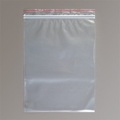 Premium Red Line Reclosable Bags, Double-Track, 9 x 12