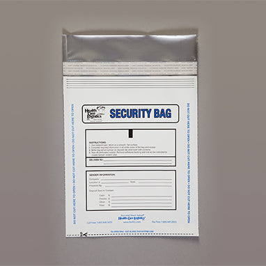 MedValue Standard Security Bags, White, 8 x 10