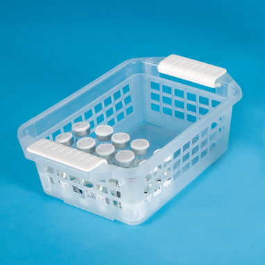 MedValue Flip and Stack Storage Basket, Small, 9.5x3x6