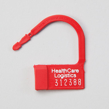 MedValue Heavy-Duty Padlock Seals, Numbered, Red