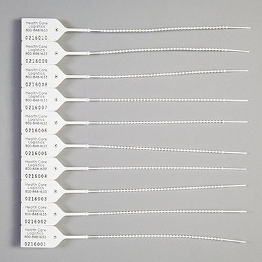 MedValue Pull-Tight Seals - Consecutively Numbered, White