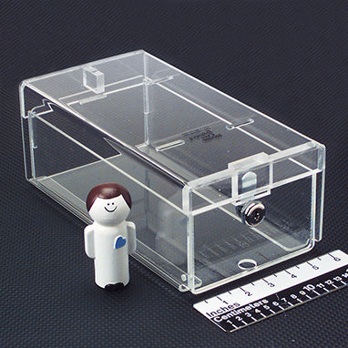 MedValue Small Locking Refrigerator Storage Box, Acrylic
