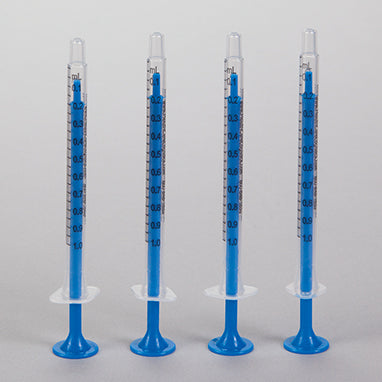 Comar® Oral Dispensers with Tip Caps, 1mL - Clear
