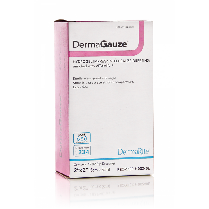 DermaRite DermaGauze Hydrogel Gauze Wound Dressing