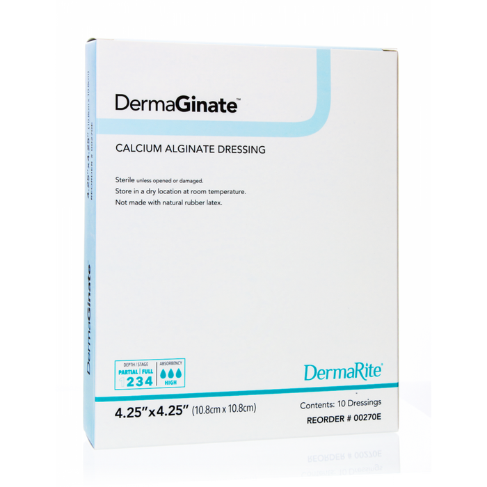 Patterson Medical DermaGinate Calcium Alginate Wound Dressing — Grayline Medical Patterson Medical DermaGinate Calcium Alginate Wound Dressing — Grayline Medical