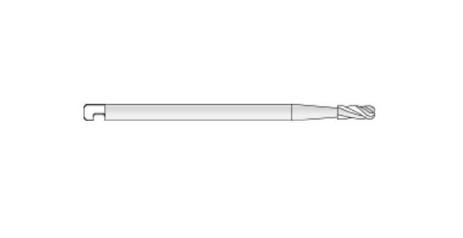 Microaire Sugical Side Cutting Burs - Side Cutting Bur, Carbide, 6 Flutes x 1.8 mm - K-77