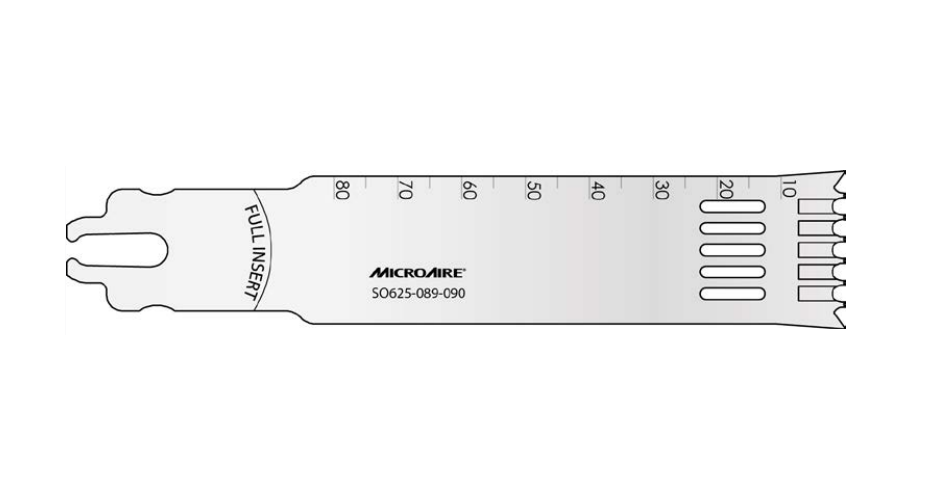 MicroAire Surgical Dual Saw Blades - Sys6 Dual Tooth Saw Blade, 25 x 90 x 1.35 mm - SO625-135-090