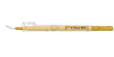 Eagle Labs Phaco Slit Knife - Phaco Slit Knives, Angled Bevel Up, Full Handle, Protective Guard, 1.7 mm - EP-1017