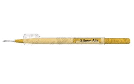 Eagle Labs Phaco Slit Knife - Phaco Slit Knives, Straight, Full Handle, Protective Guard, 3.0 mm - EP-5571