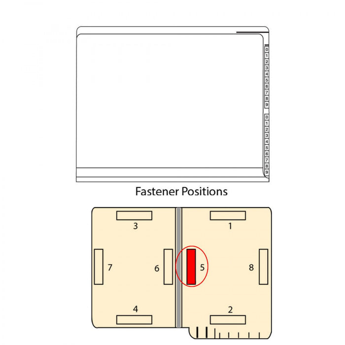Kardex Compatible End Tab Folder 2-Ply Top And Side 11 3/4" X 9 1/2" 50/Box