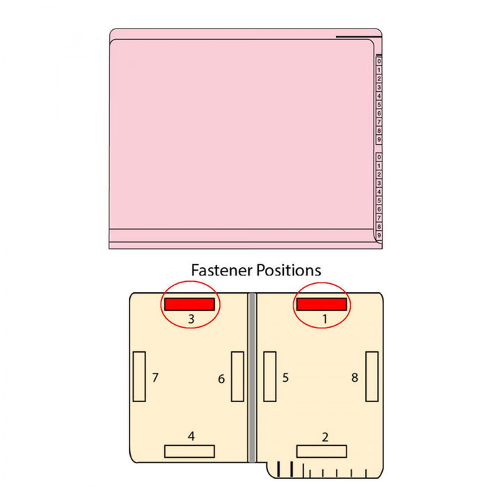 Kardex Compatible End Tab Folder 2-Ply Top And Side 11 3/4" X 9 1/2" 50/Box