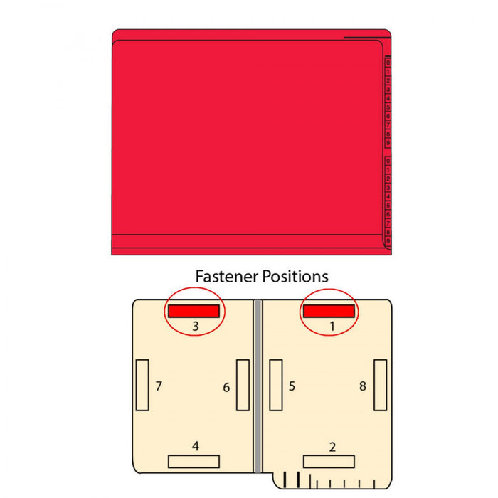 Kardex Compatible End Tab Folder 2-Ply Top And Side 11 3/4" X 9 1/2" 50/Box