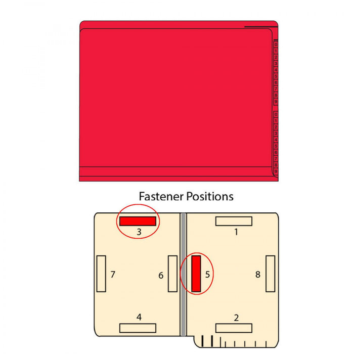 Kardex Compatible End Tab Folder 2-Ply Top And Side 11 3/4" X 9 1/2" 50/Box