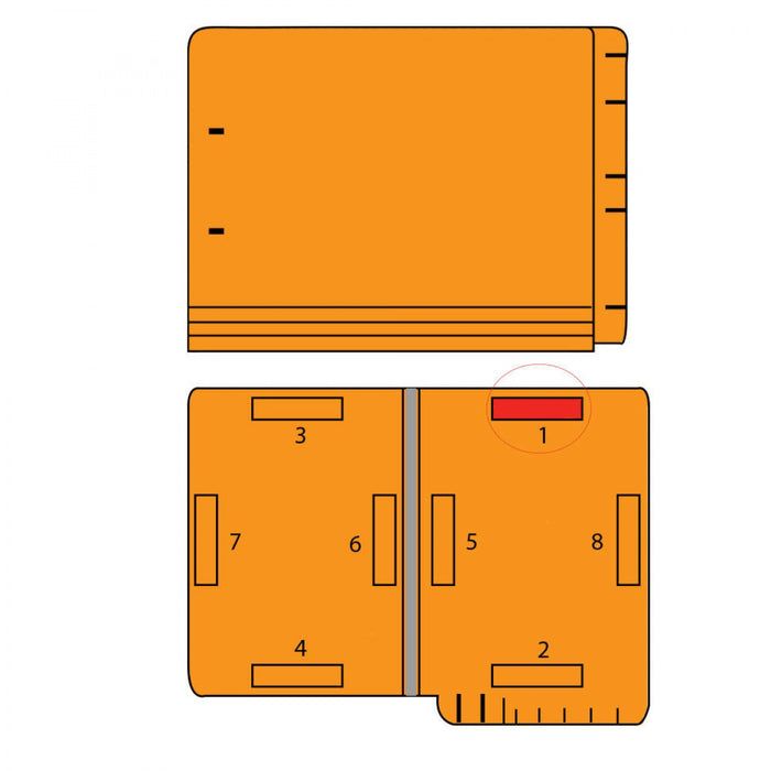Barkley Match End Tab Folder 2-Ply End Tab Fastener Position #1 50/Box