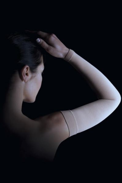 Medi USA Mediven Harmony Sleeves - Harmony Arm Sleeve, 20-30 mmHg of Compression, Silicone Top Band, Sand Color, Size III - 2Y01803