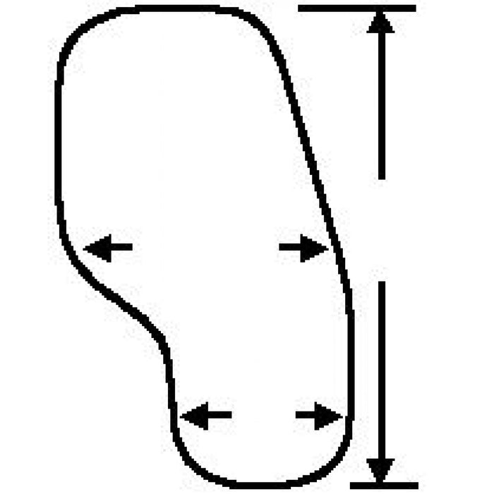 Therafin Flip-Away Padded Standard Half Tray without Cup Holder