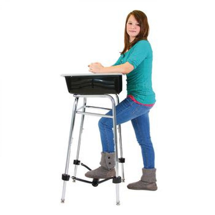 Standing Desk Conversion Kit with FootFidget Footrest