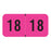 Color: Fluorescent Pink Dimensions: 1-1/2" X 3/4" Before Folding Permanent Adhesive Quantity: 500/Roll