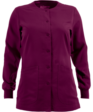 Grey's Anatomy Scrubs Round Neck Warm-Up Jacket