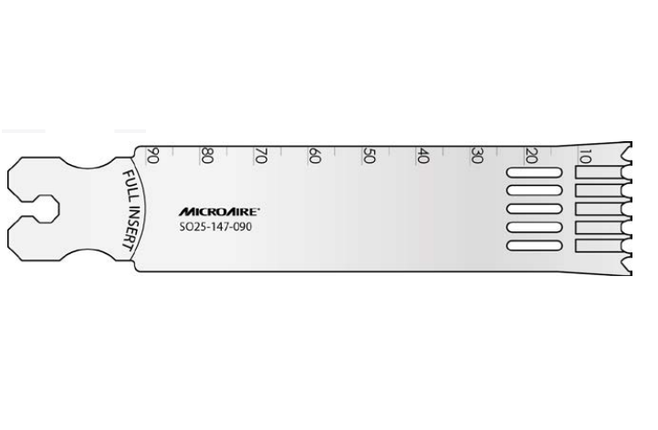 Microaire Surgical Oscillating Blades - BLADE, OSC, DUAL TOOTH, LG, 25MMX90MMX1.47MM - SO25-147-090