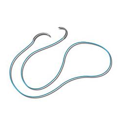 Surgical Specialties Sharpoint Microsutures Nonsterile Nylon Sutures - Nylon Black Monofilament Nonabsorbable Suture with 4 mm 3/8 Circle Taper Point DR-4 Needle, 13 cm Long, Size 11-0 - AK-2119