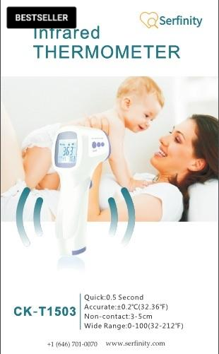 Serfinity Infrared Digital Thermometer - One Click Temperature Measurement-FDA Approved
