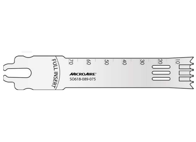 Microaire Surgical Oscillating Blades - BLADE, OSC, DUALTOOTH, SYS6, 18MMX75MMX.89MM - SO618-089-075