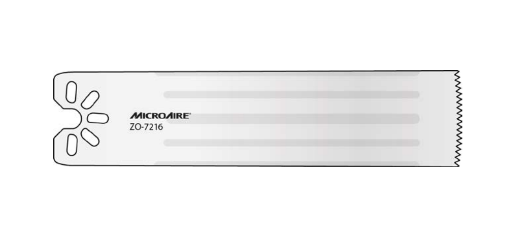 Microaire Surgical Oscillating Blades - BLADE, SAW, OSC, LARGE, 25.4MMX90MMX1.35MM - ZO-7216
