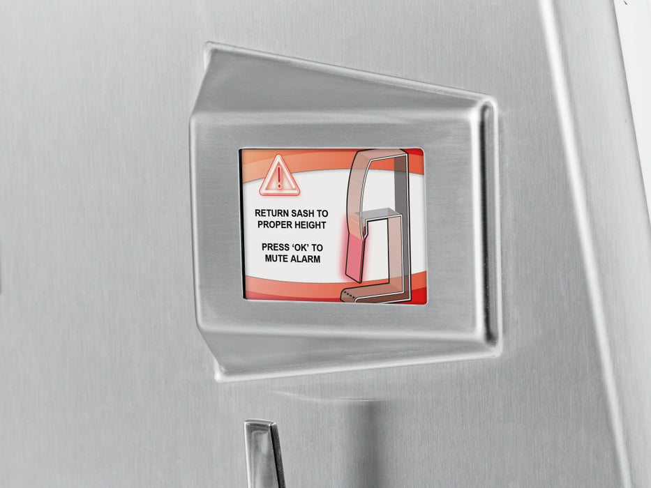 6' Purifier Logic+ Class II A2 Biological Safety Cabinet with 8" sash opening, UV Light, Service Fixtures, Vacu-Pass Portal and Base Stand