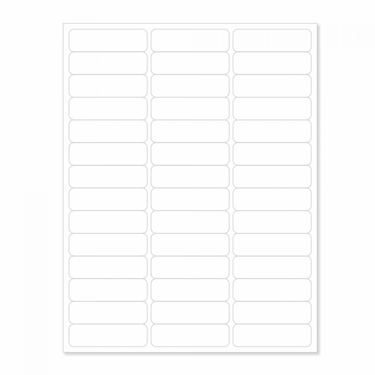 Chart Labels Laser Portrait 2 5/8