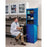24 Gallon, 4 Shelves, Modular Poly Acid And Corrosive Safety Cabinet, Quik-Assembly, Blue - M24CRA