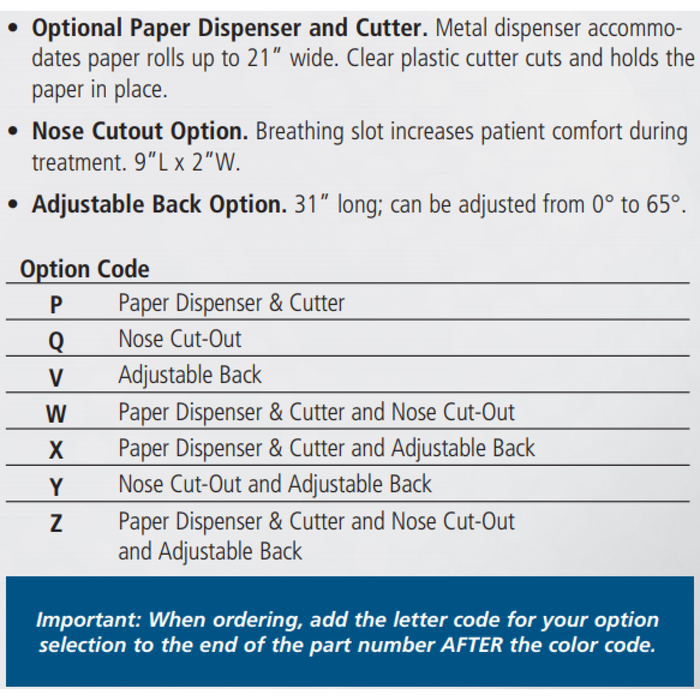 Metron Value Treatment Table with Open Shelf