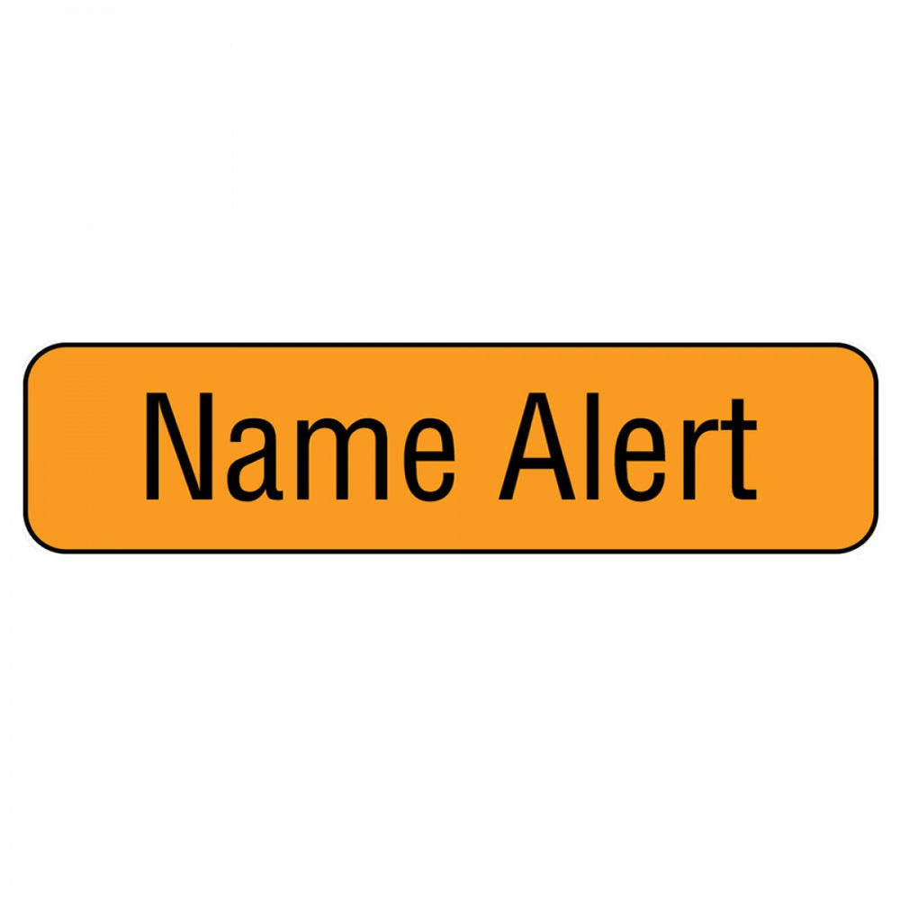 Label Paper Removable Name Alert 1" Core 1 1/4" X 5/16" Fl. Orange 760 Per Roll