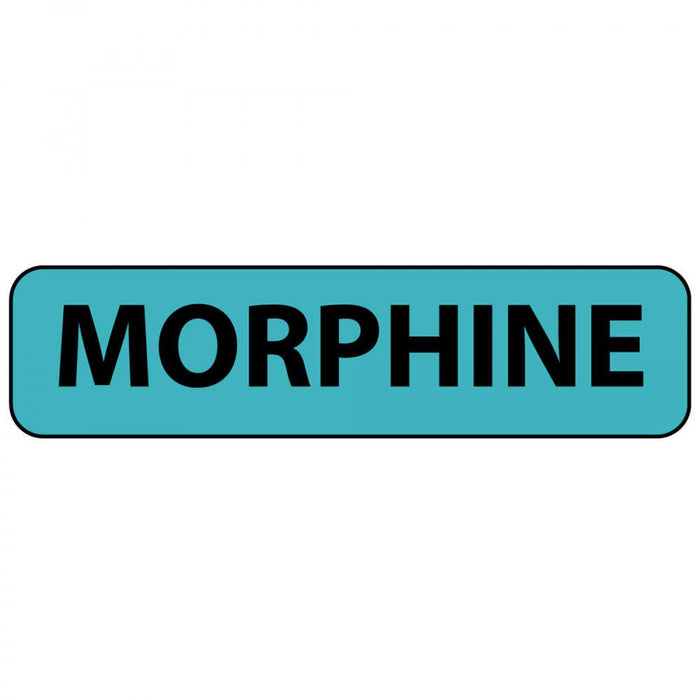Label Paper Removable Morphine 1" Core 1 1/4" X 5/16" Blue 760 Per Roll