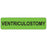 Label Paper Removable Ventriculostomy 1" Core 1 7/16" X 3/8" Fl. Green 666 Per Roll
