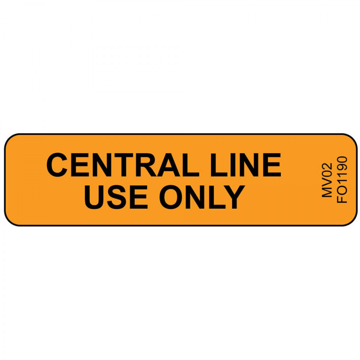 Label Paper Removable Central Line Use 1