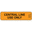 Label Paper Removable Central Line Use 1" Core 1 7/16" X 3/8" Fl. Orange 666 Per Roll